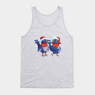 New Year's birds in love Tank Top